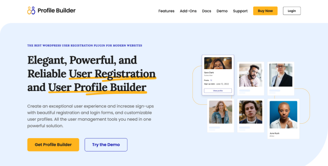 ProfileBuilderPro Homepage